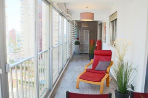 Appartement Rosa N&B met Groot Terras met Zeezicht -70m van Strand